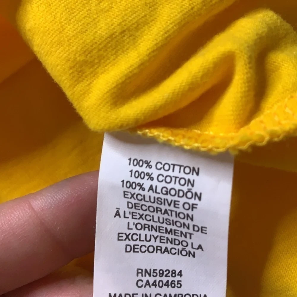 Children’s place yellow basketball finals tank top